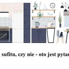 Nowoczesna kuchnia z szafkami do sufitu i na wysokości blatu. Zastanawiasz się nad wymiarami szafek kuchennych?